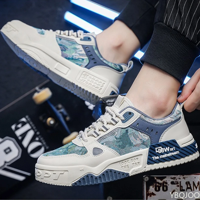 

Large Size Spring and Autumn Fashion New Thick Sole Height Increasing Casual Men's Shoes Niche Trend Flat Sports Men's Shoes