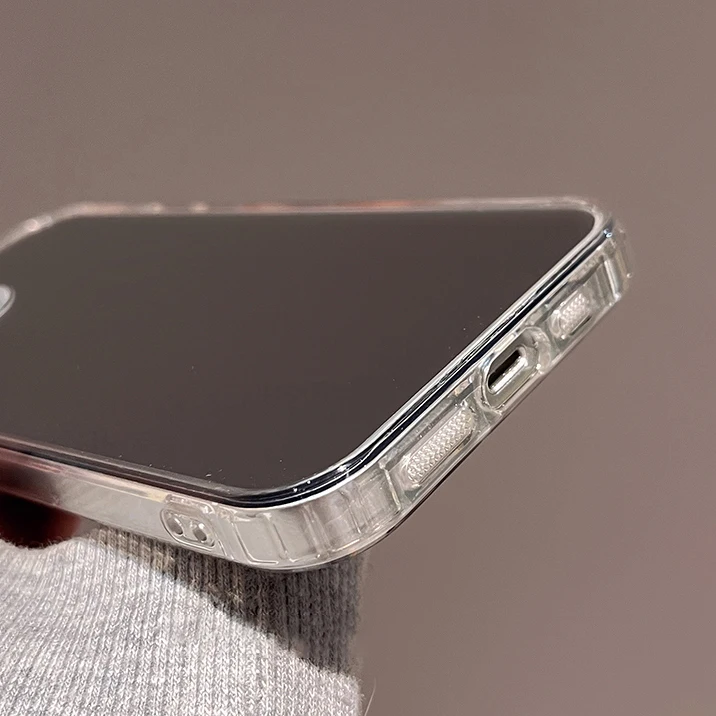 Silver Golden Mirror Shockproof Case for iPhone 15 16 14 13 12 Pro Max 11 X XR XSMax Electroplating Soft Clear Back Cover Fundas