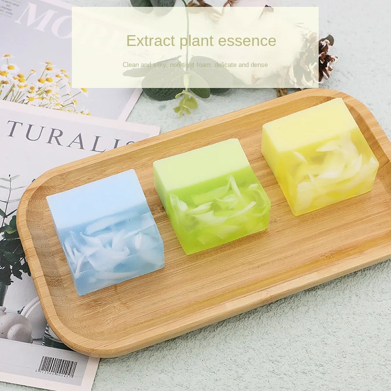 Handmade Soap Lavender Transparent Essential Oil Soap Handmade Soap Hand Gift Rose Fragrance Face Soap