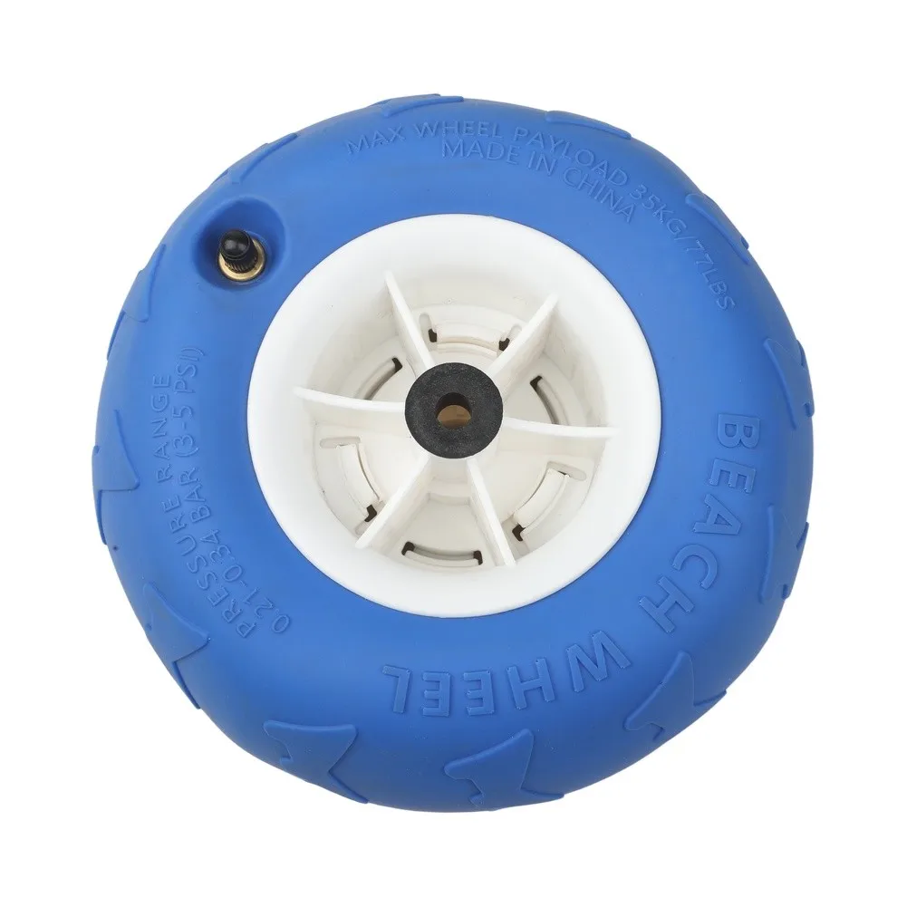 2pcs Beach Trolley Replacement Wheels 230mm x 115mm for balloon Tire Design for Soft Ground Kayaking Camping Carts