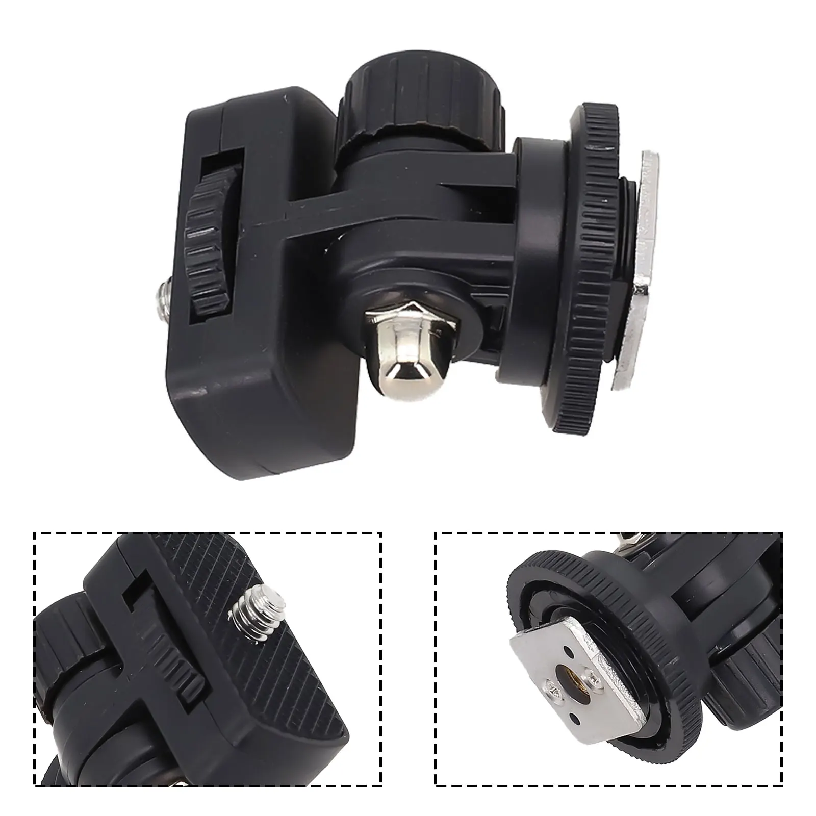 카메라 액세서리 마운트 DSLR 미러리스 카메라와 호환되는 모니터 및 비디오 조명용 1/4 나사 콜드 슈 썸네일 3