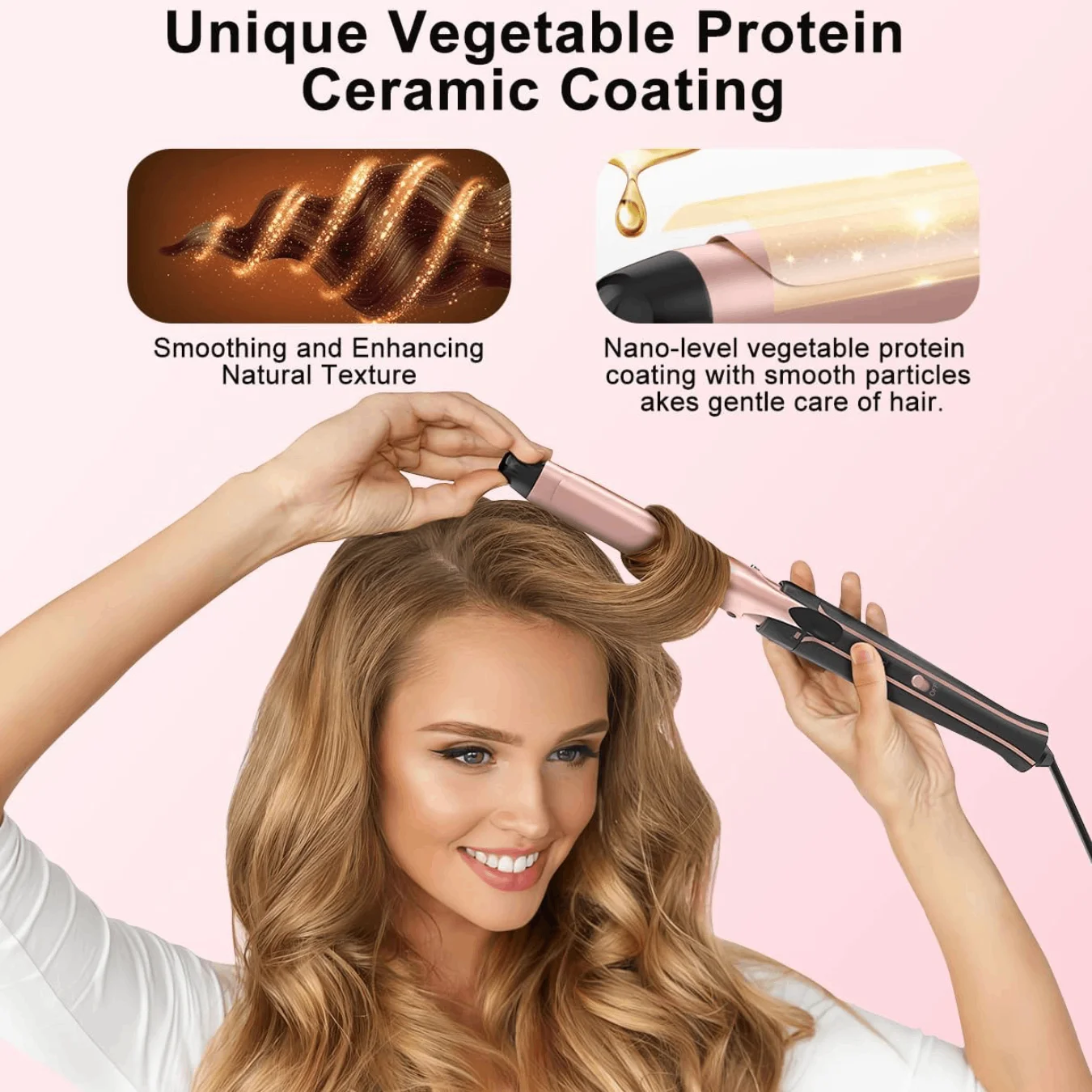 3-in-1 krultang met krulborstel Professionele haarstylingapparaten Direct opwarmen Stijltang / haarkrulspelden