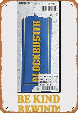 Muecdddoa-اقبال كبير يكون نوع ملصق الترجيع ، شريط جدار الديكور ، علامة معدنية ، 8x12"