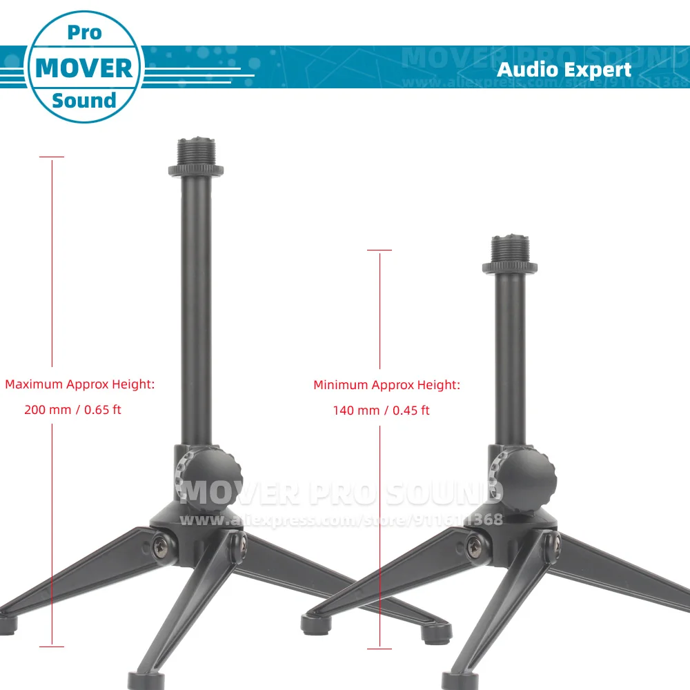 Desktop Super Tripé Mic Stand, suporte de montagem para SHURE SM7dB SM7 dB SM7B B Suporte de mesa, microfone de mesa Boom