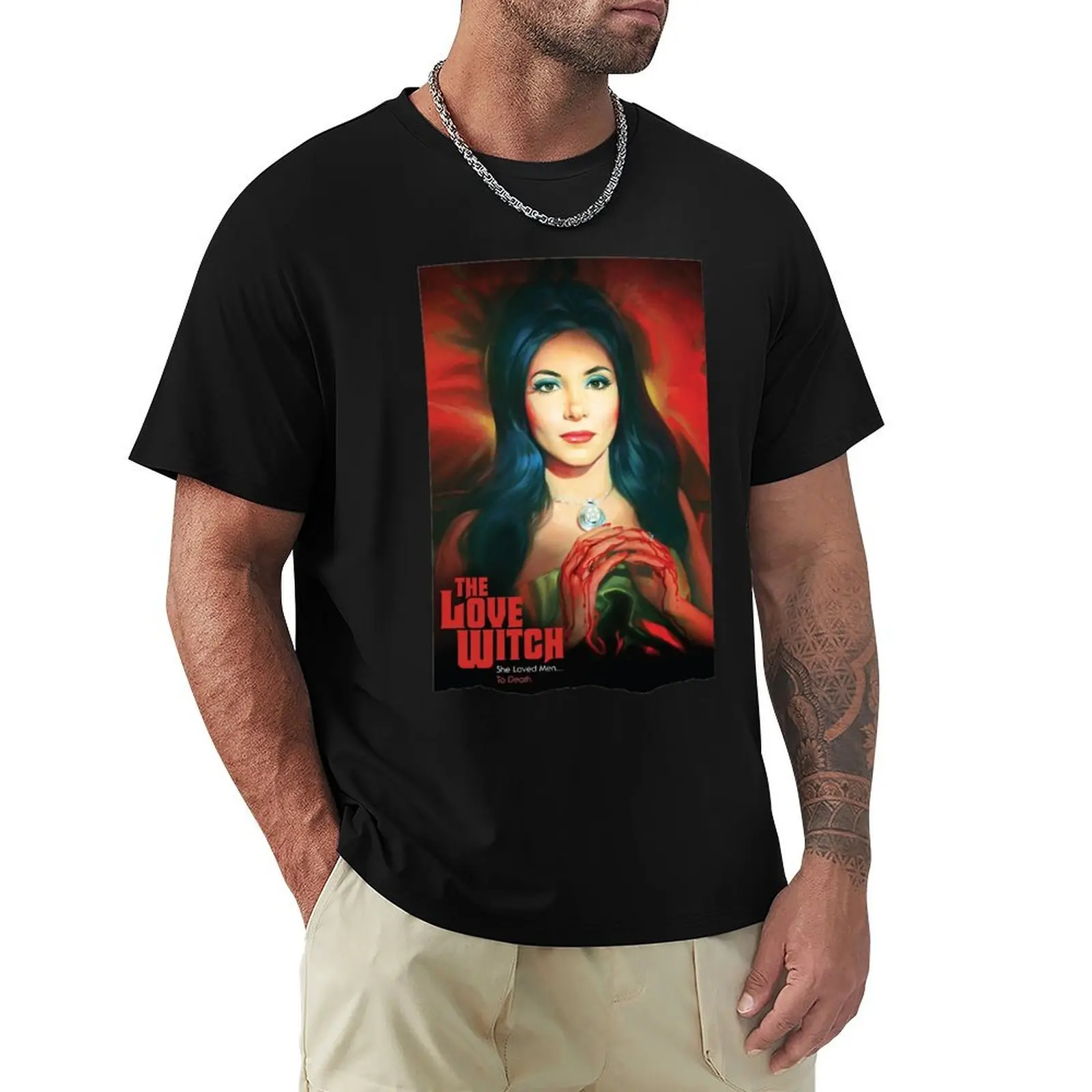 Funny Gifts Great Model The Love Witch Vintage Photograp T-Shirt Breathable Mesh Panel T-Shirt