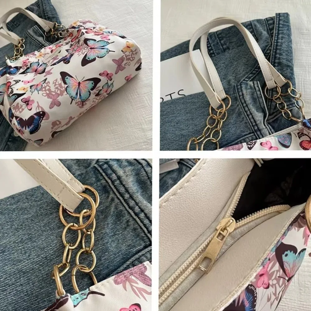 Modische Damen-Umhängetasche mit großem Fassungsvermögen, Tierdruck, lässiger Stil, Umhängetaschen, Schultasche, PU-Leder, Handtasche für Mädchen – Detail 8