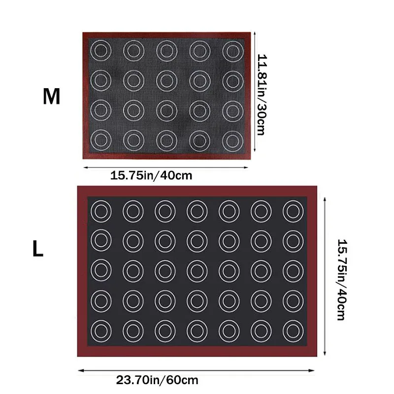 Perforated Silicone Baking Mat Non-stick Oven Sheet Liner Bakery Tools Pastry Macaron Pad For Cookies Kitchen Bakeware Accessory