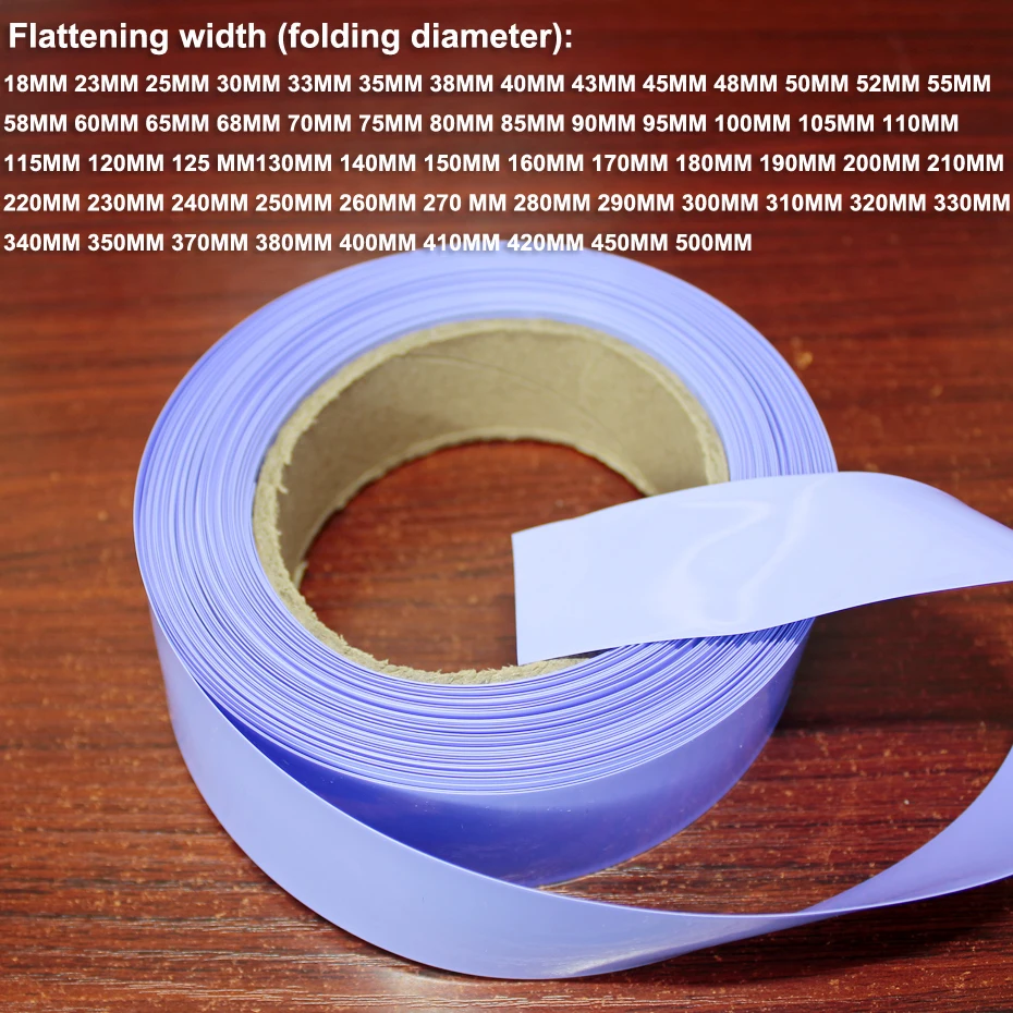 1kg Shrinkage film for 18650 26650 lithium battery shrinkage sleeve shrinkage film for PVC battery shrinkage packaging