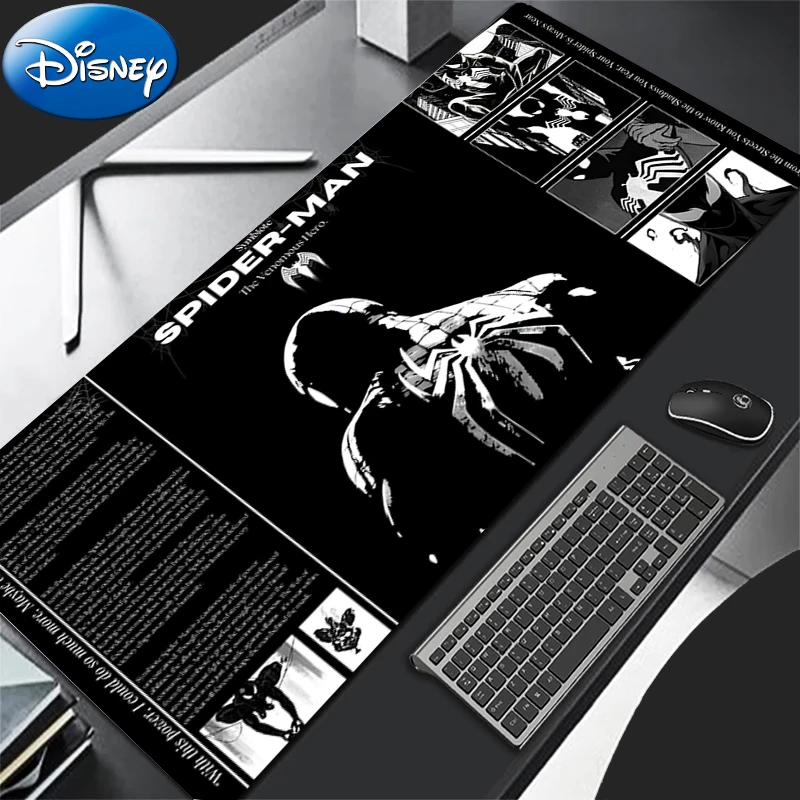 Anime Mouse Pad PC Compuer อุปกรณ์เสริมสําหรับเล่นเกมเดสก์ท็อปแผ่นรองเม้าส์ Office Lapop Cool S-spider M-man คีย์บอร์ด Pad Gamer HD Mousepad