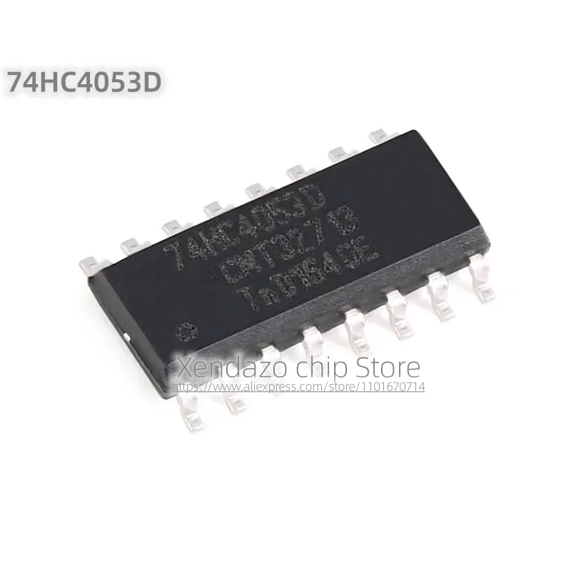 10pcs/lot 74HC4053D SOIC-16 package Original genuine Three channel 2-channel analog multiplexer chip