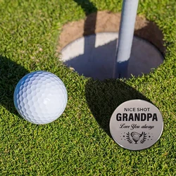 Nice Shot Grandpa Love You Always Magnetic Hat Clip Golf Ball Marker Funny Golf Accessories Baseball Cap Clips Accessories Gift