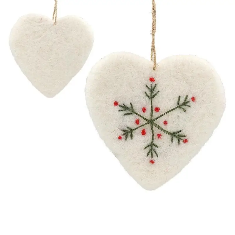 E8BD Felt Fabric Christmas Tree Ornament for Door Handle Mantel and Window Decoration
