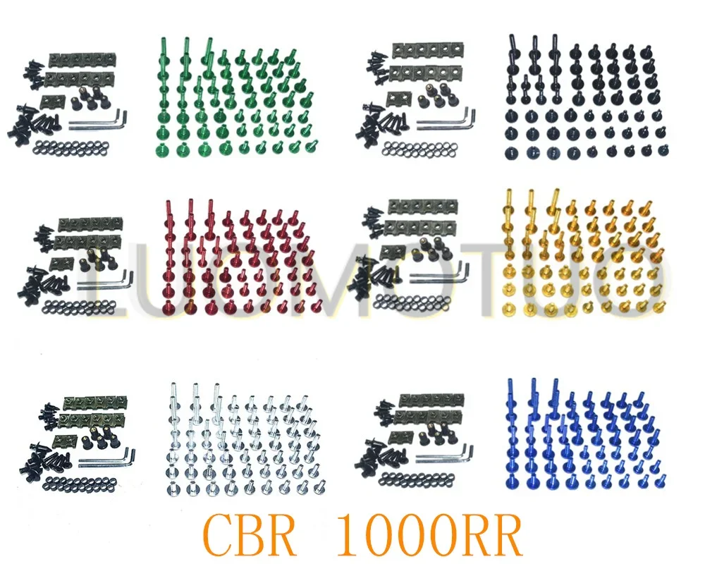 

Motorcycle Complete Fairing Bolts Kit Bodywork Screws For Fit HONDA CBR1000RR 2008-2011