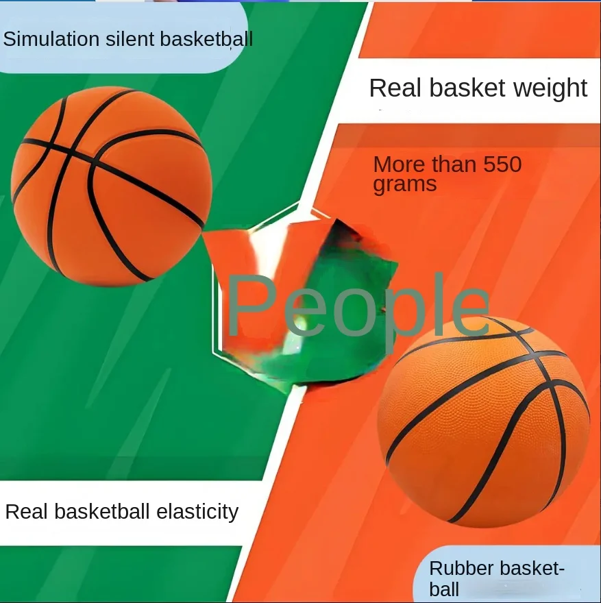 Simulazione di basket silenziosa più pesante [1 a 1] L'allenamento professionale per bambini e adolescenti è silenzioso ad alto rimbalzo
