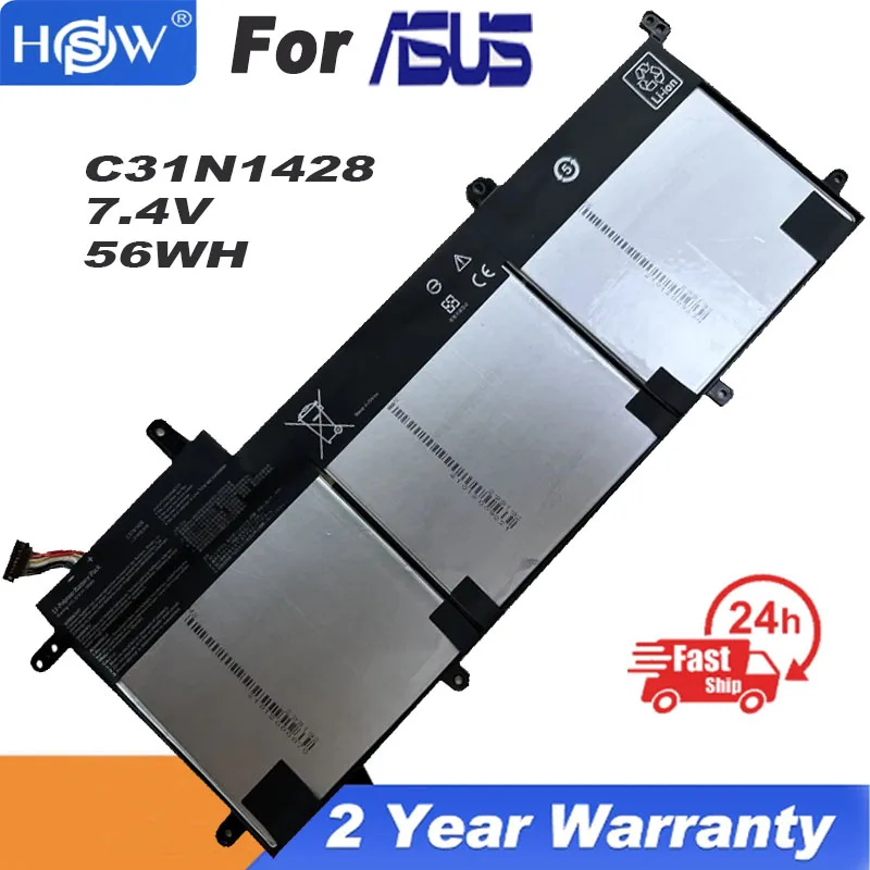 

New C31N1428 Laptop Battery For ASUS Zenbook UX305L UX305LA UX305UA C31N1428 3ICP5/91/91 11.31V 56WH