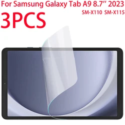 3PCS PE For Samsung Galaxy Tab A9 8.7 inch 2023 PET Soft Film Screen Protector For A9 SM-X110 SM-X115 Protective Film Fit Screen