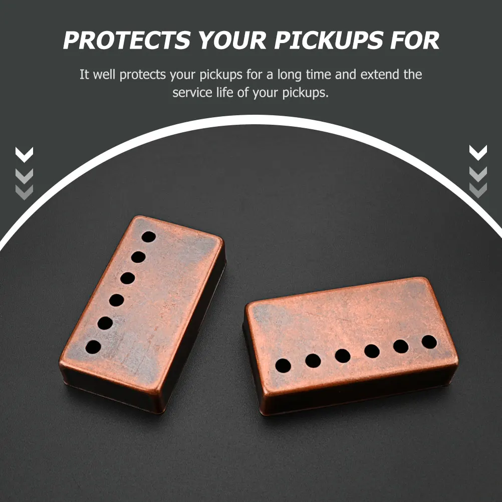 

Pickup Cover Guitar Covers Electric Bridge Humbucker High Output Pickups Metal Single Coil Bass