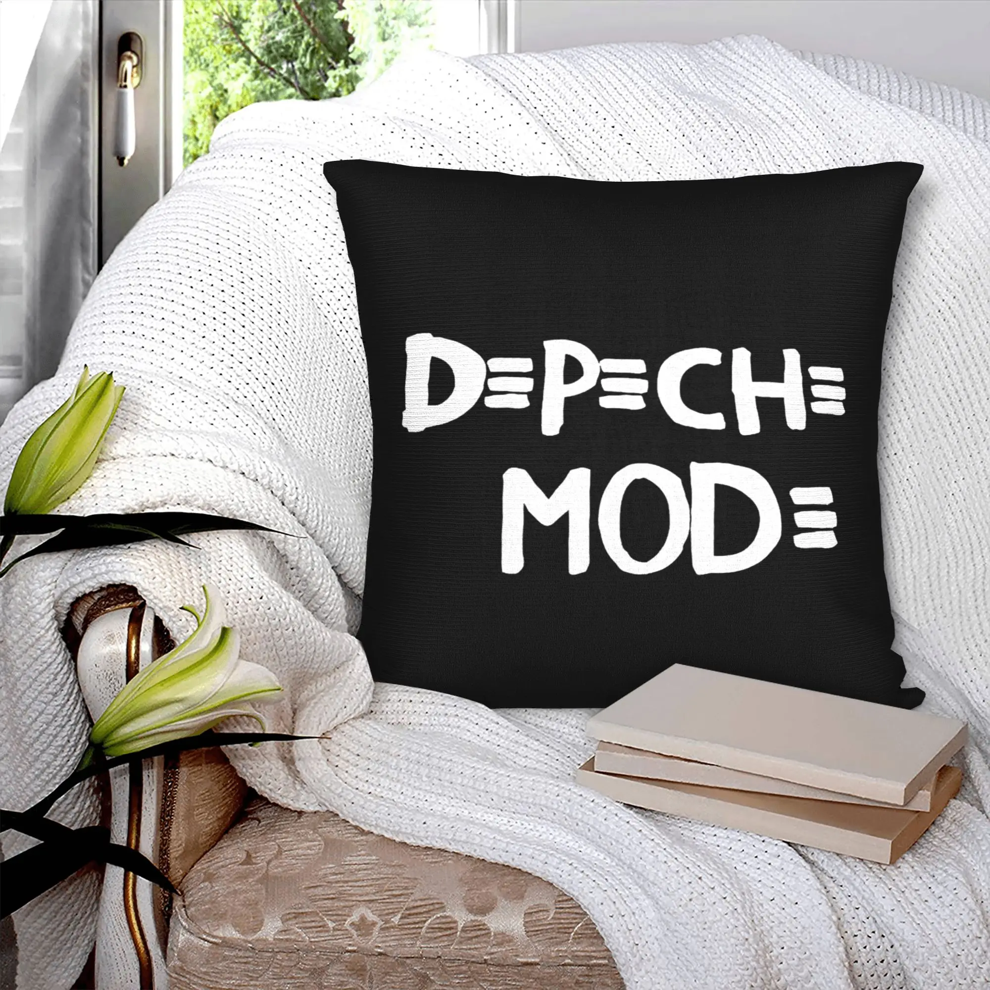 Electronic Rock Depeche Cool Mode Cushion Covers  Soft Luxury Pillows for Car Sofa