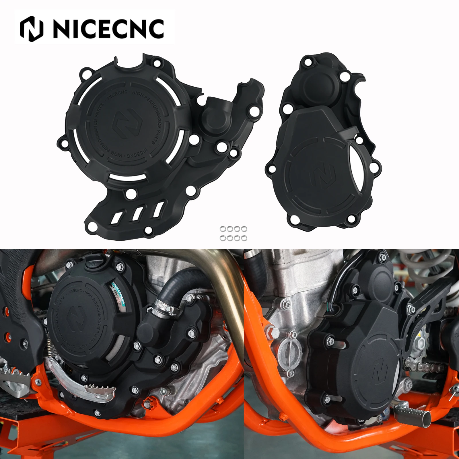 

Для KTM EXC-F 250 350 2017-2023 XCF-W 350 FREERIDE 4T Freeride 250 F 20-2022 утолщенный комплект картера и зажигания/крышки сцепления