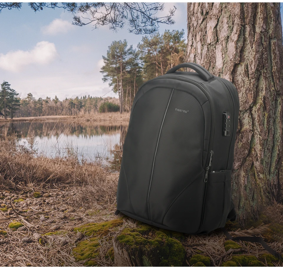 Tigernu Reiserucksäcke 14-15,6-17'' Laptop-Rucksack für Männer TSA Anti-Diebstahl-Rucksack Nylon-Rucksäcke Tasche für Schultasche Rucksack – Detail 8