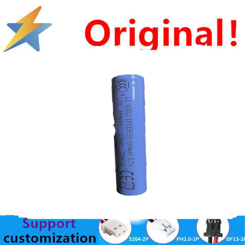 buy more will cheap Foot Space Battery 3.7V 18650 Electric Inductive Home Charging Lithium Battery Flat Head 800mAh