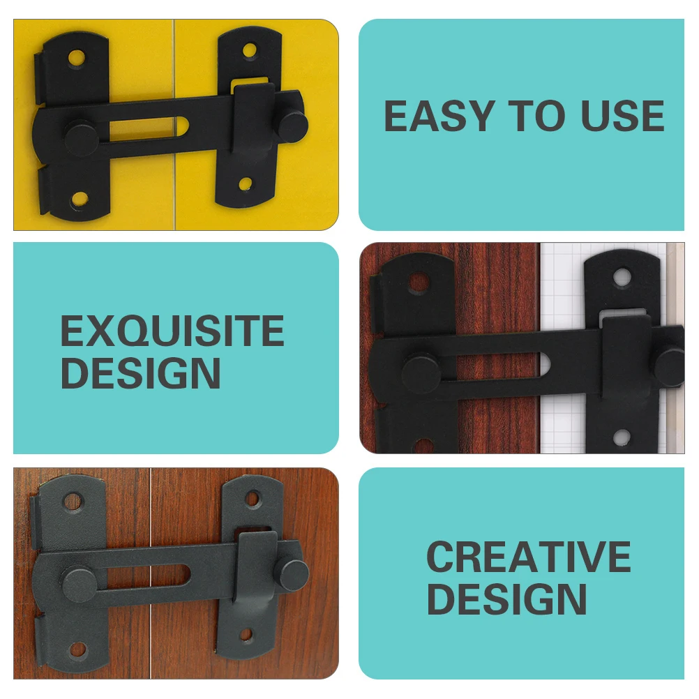 

2pcs Stainless Steel Door Latch Heavy Duty Lock For Gate Barn Fence Sliding Bolt Pet Safety Protection Door Buckle