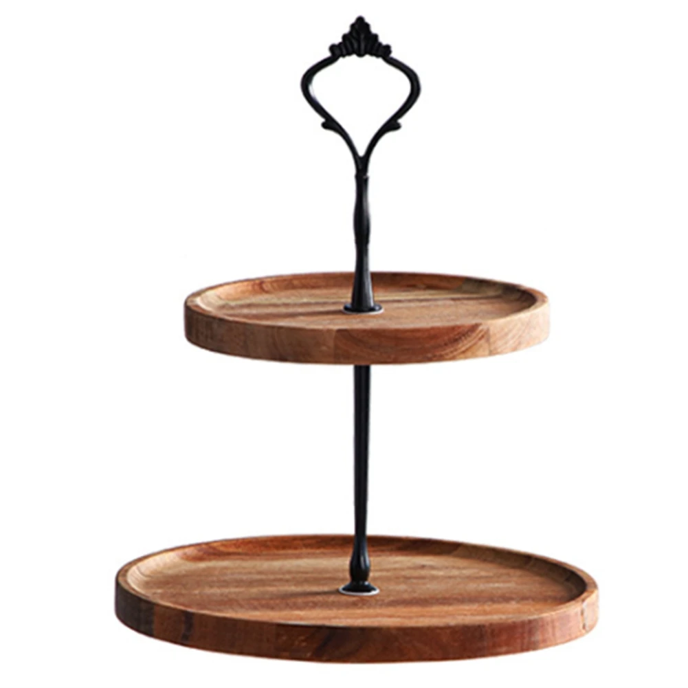 J1UL1N Creative Wooden Cake Tool Set, Dessert Pastry Display Stand,Party Holiday Decoration, Tall Cake Tray, Home Decoration