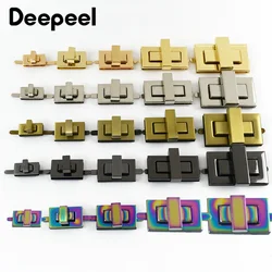 5Pcs Deepeel Metal Bag Lock Buckle Turn Twist Locks Clasp Handbag Purse DIY Hardware Closure Buckles Bags Latch Part Accessories