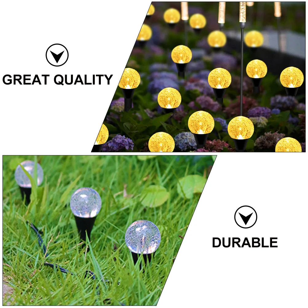 

Outdoor Solar Garden Lights Durable Safe Water Resistant Easy Install Courtyard Patio Yard Pathway Driveway Lawn Decorative