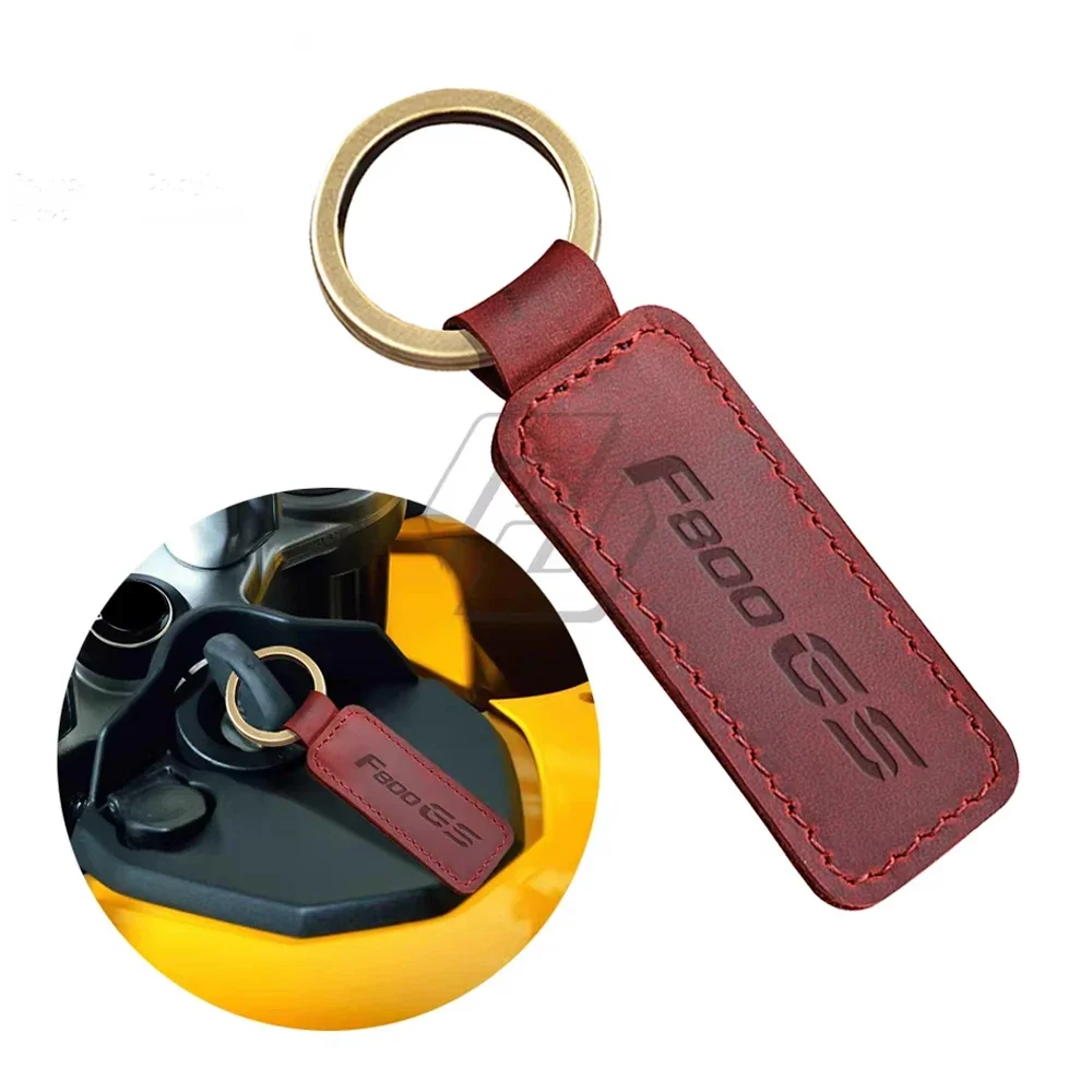

Motorcycle Keychain Cowhide Key Ring For BMW Motorrad F800GS F800 GS key ring
