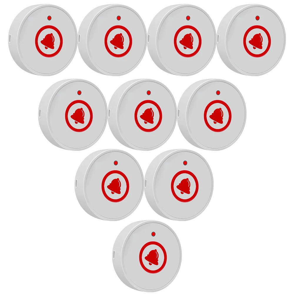 CATEL CTT26 10 Pcs of Customer Call Button Wireless Calling System Transmitter Pager for Restaurant Waiter Service Bell Buzzer