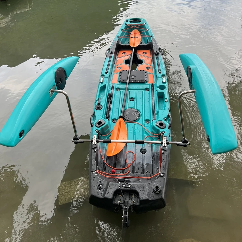 

【HOT】Splicing kayak kayak canoe single luya boat fishing boat balance pontoon