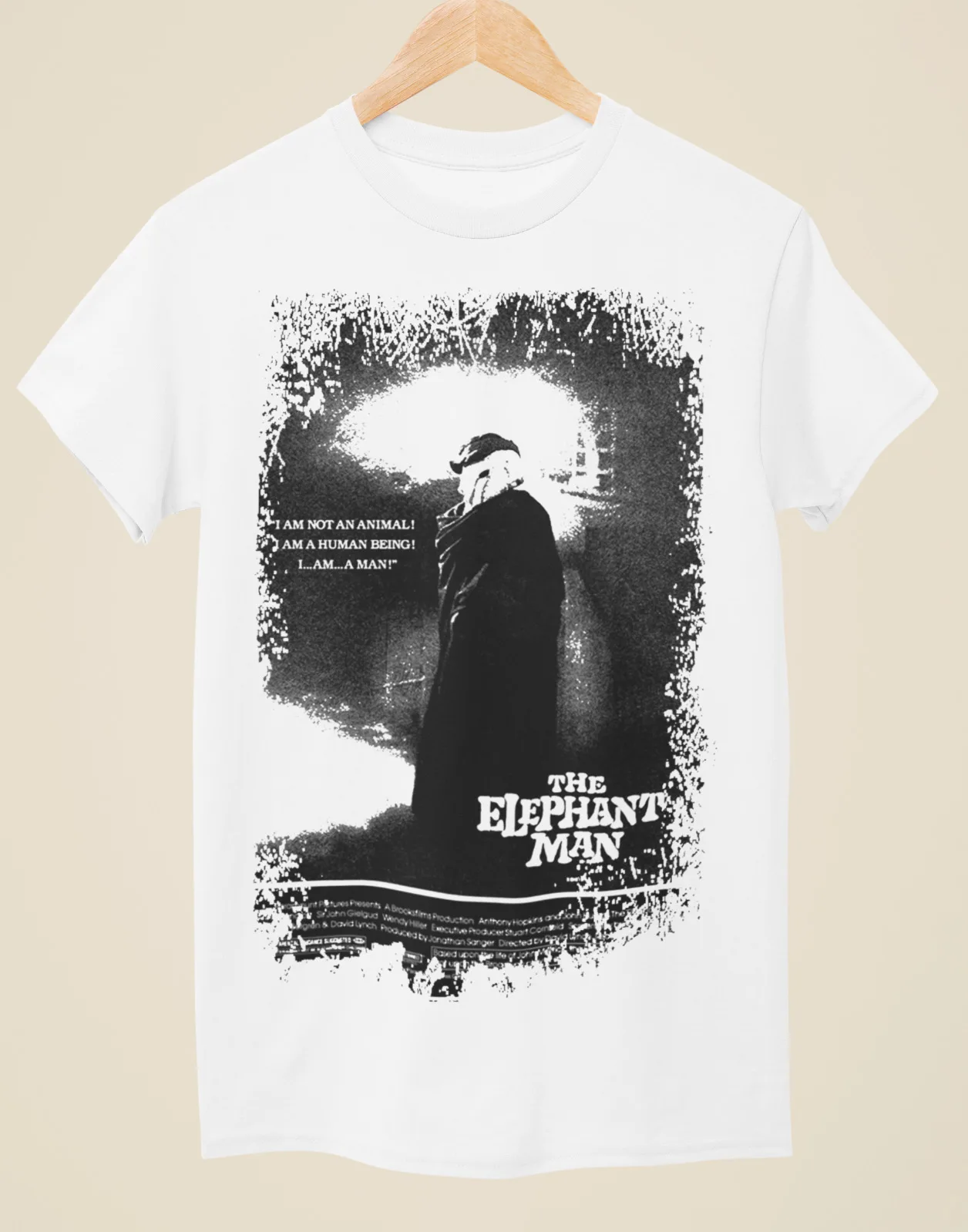 

The Elephant Man - Movie Poster Inspired Unisex White T-Shirt