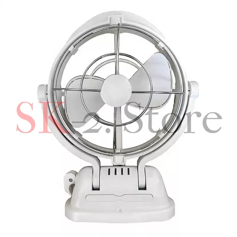RV special DC electric fan hanging head fan 12V24V vehicle large air volume exhaust fan multi-gear adjustment