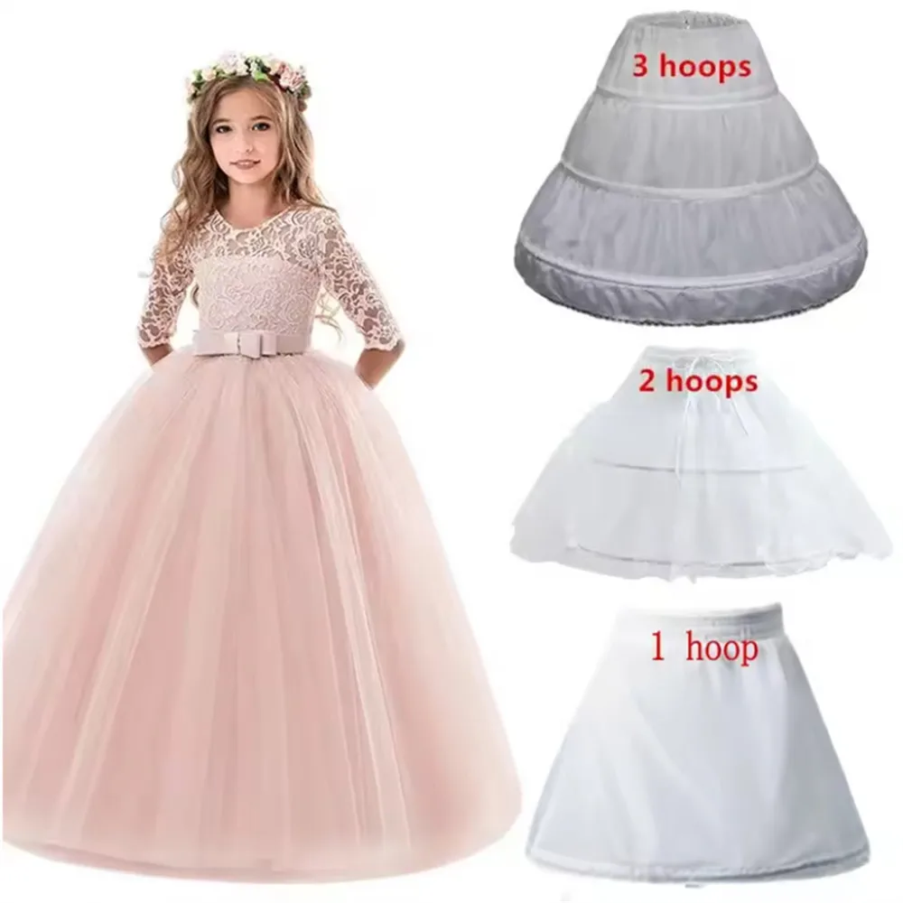 

Hot Girls Crinoline Petticoat With Hoop Children Underskirt A Line Ball Gown Child Petticoats Flower Girl Petticoat Cosplay