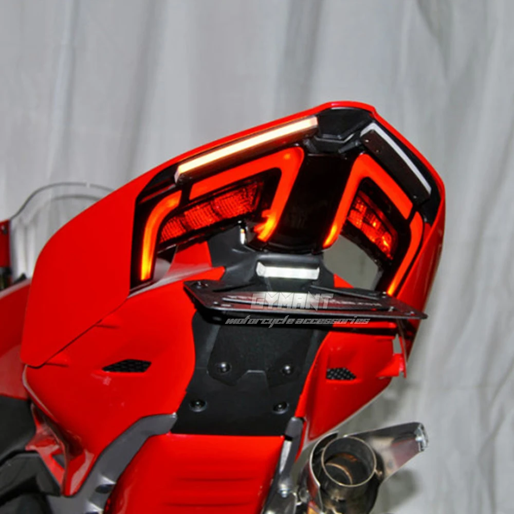 الذيل مرتب ل DUCATI Panigale/Streetfighter V4 2025 Panigale V4 الحاجز مزيل التوصيل والتشغيل حامل لوحة الترخيص #5