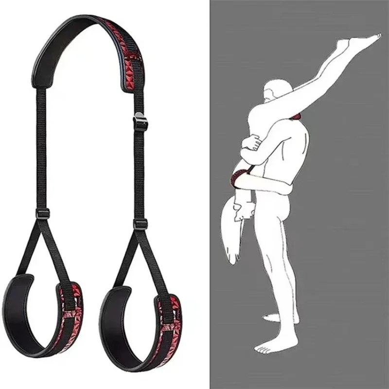 BDSM Bondage Harness Sex Open Leg Strap Ankle Cuffs Restraints Slave Sex Toys dla par Egzotyczne akcesoria damskie Split Strap