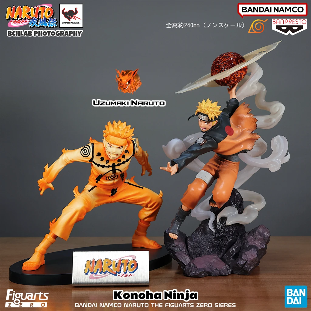 

In Stock Bandai Figuarts ZERO Naruto Uzumaki Sage Mode Lava Style Rasenshuriken Figure Anime Collectible Statue Gift for Fans