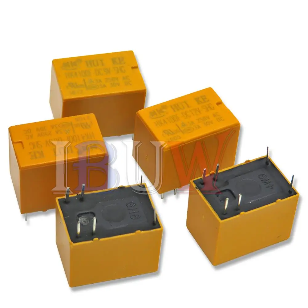 5PCS HK4100F Series Relay hk4100F-DC12V HK4100F 12V DIP6 3A 250V AC/ 3A 30V DC 3V 5V 9V 24V HK4100f-DC12V-SHG