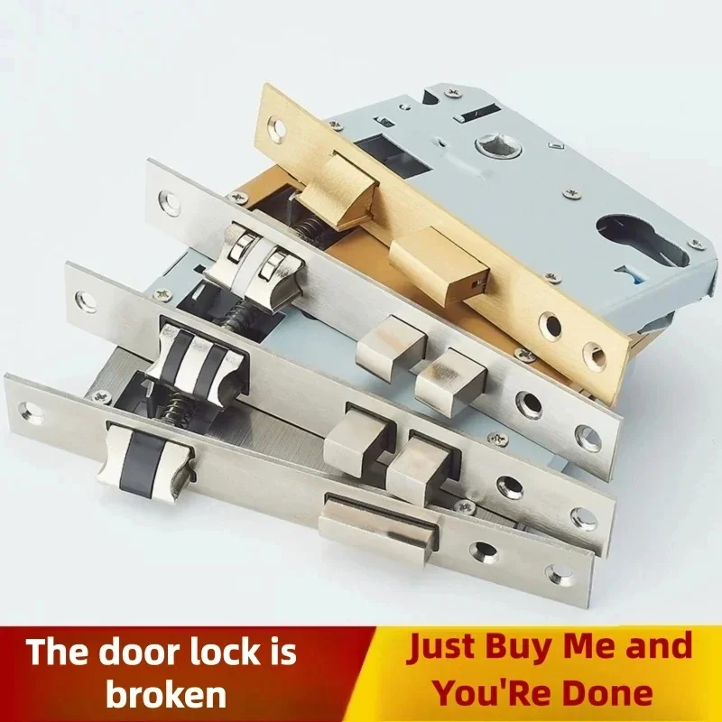 Compact 50 Bearing Lock Body – Mute Anti-collision Magnetic Suction Lock Accessory for Indoor Bedroom Wooden Door