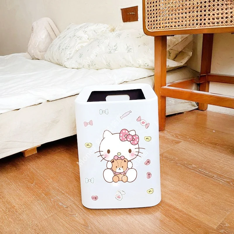 Sanrio Cartoon Cute HelloKitty Trash Can Stickers DIY Notebook Suitcase Refrigerator Toilet Decoration Stickers Wholesale