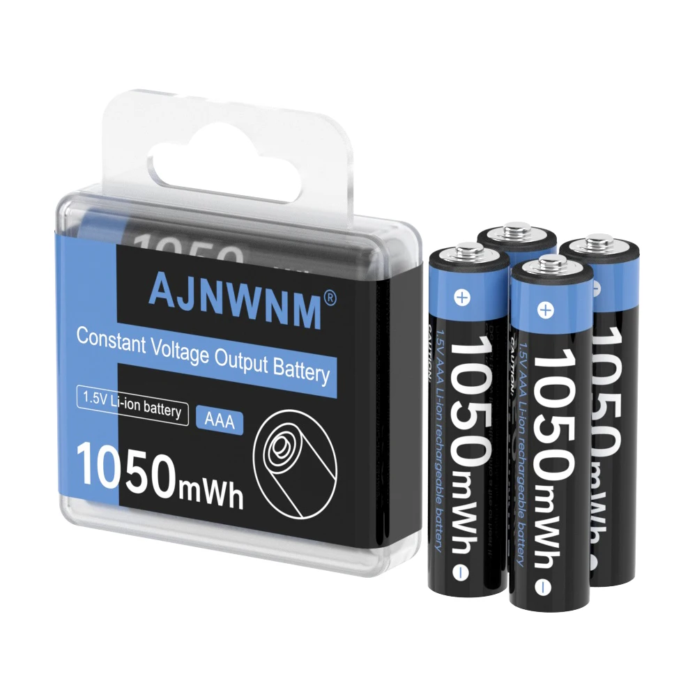 1.5V Aaa Lithium Li-Ion แบบชาร์จไฟได้แบตเตอรี่ Aaa 1050mWh + 1.5V AA แบตเตอรี่ลิเธียม AA 1.5V