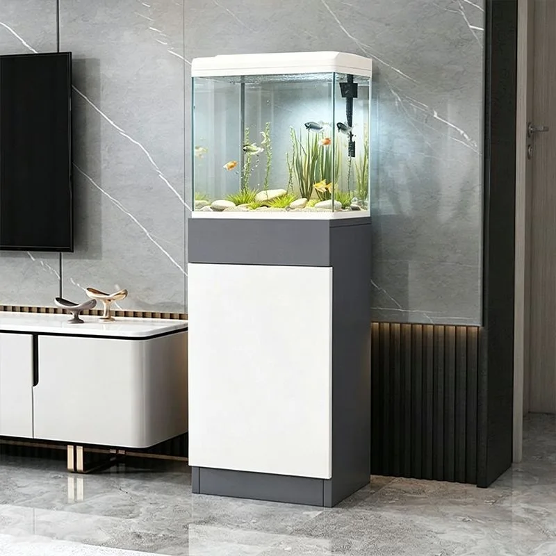 Ultra-clear glass ecological fish tank, fish tank, living room home, small to medium-sized aquarium, durable for home use