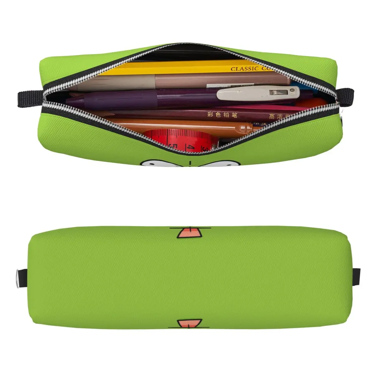 Classic Invaders Zim Cartoon Pencil Cases Pencil Pouch Pen Box for Girls Boys Big Capacity Bag Students School Zipper Stationery