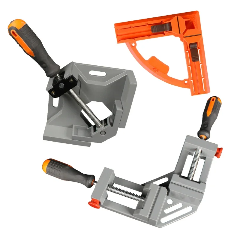 2025 Right Angle Clamp for Clamping Plastic Single 90 Degree Double Handle Corner Clips Framing Photo Joiner's Clamp Woodworking