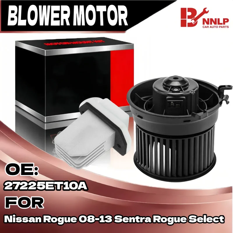 

A/C Heater Blower Motor and Resistor For Nissan Rogue 08-13 Sentra Rogue Select PM9377, 27225JM01A, 2776170T03, 2776170T02