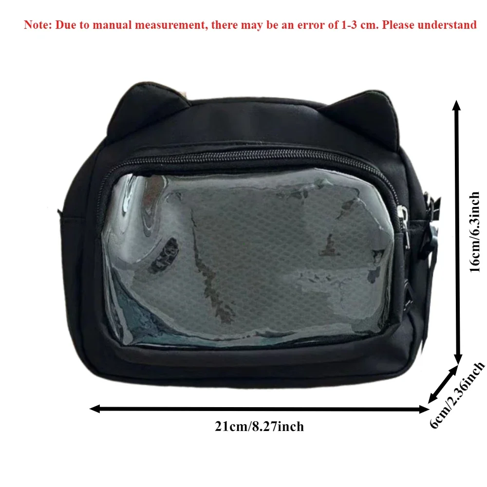 اليابانية Harajuku لطيف الفتيات Y2K شفافة الكرتون Ita حقيبة Ulzzang دمية حقيبة تنوعا حقيبة كروسبودي عادية الهاتف المحمول SUмка #6