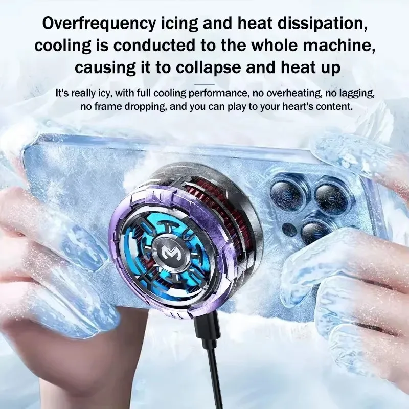 CX08 Pro Mobile Phone ICE Semiconductor Magnetic Frozen PUBG Game Cooler for IOS Universal Phone Cooling Radiator
