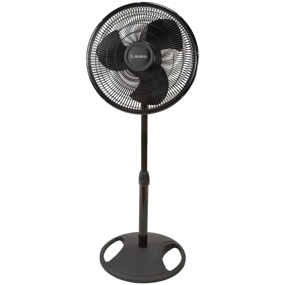 Home Standing Fan Black Adjustable Baseboard Fan