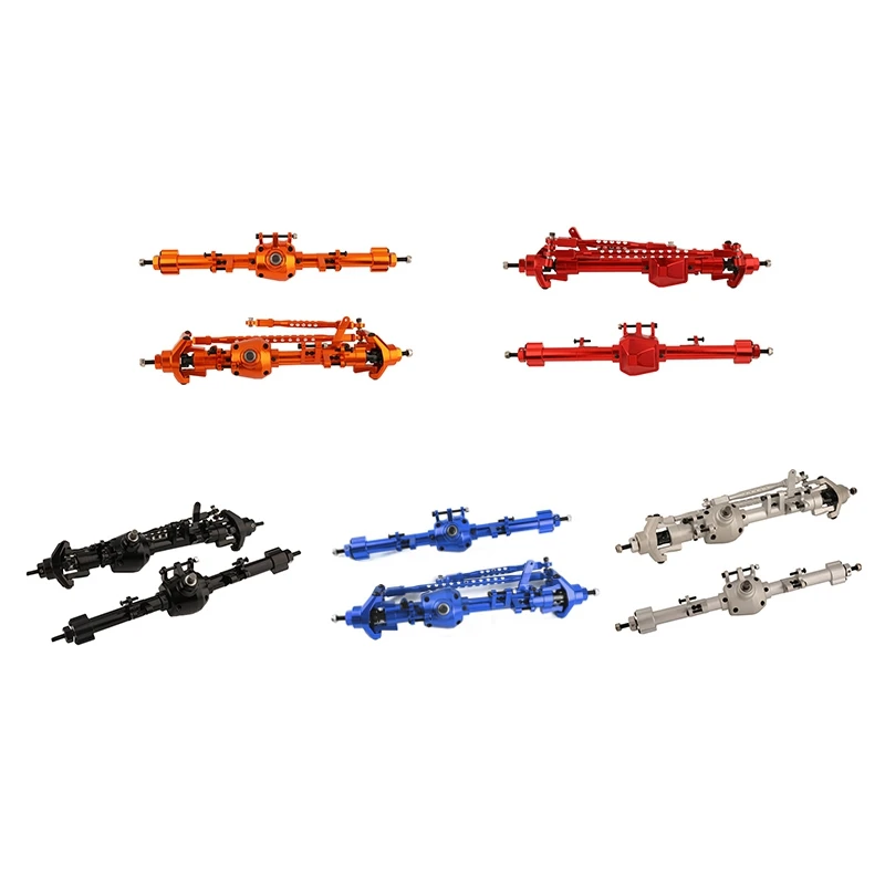 

2Pcs Metal Front And Rear Axle Set For Axial SCX6 1/6 RC Crawler Car Upgrade Parts Accessories